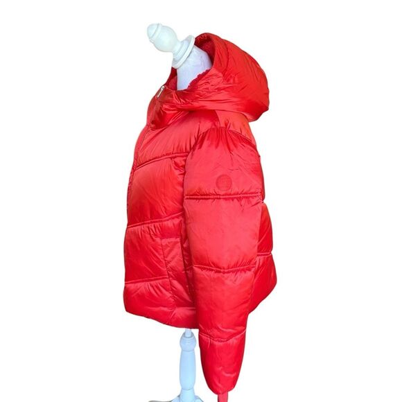 UGG Ronney Cropped Puffer Jacket Coat Womens Size Large Red - Picture 3 of 16